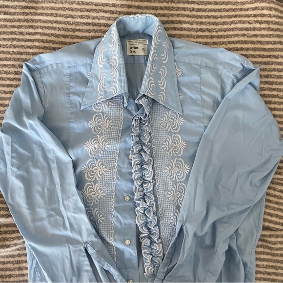 EUC VINTAGE AFTER SIX TUXEDO SHIRT SIZE 15 / 33 - Picture 2 of 3